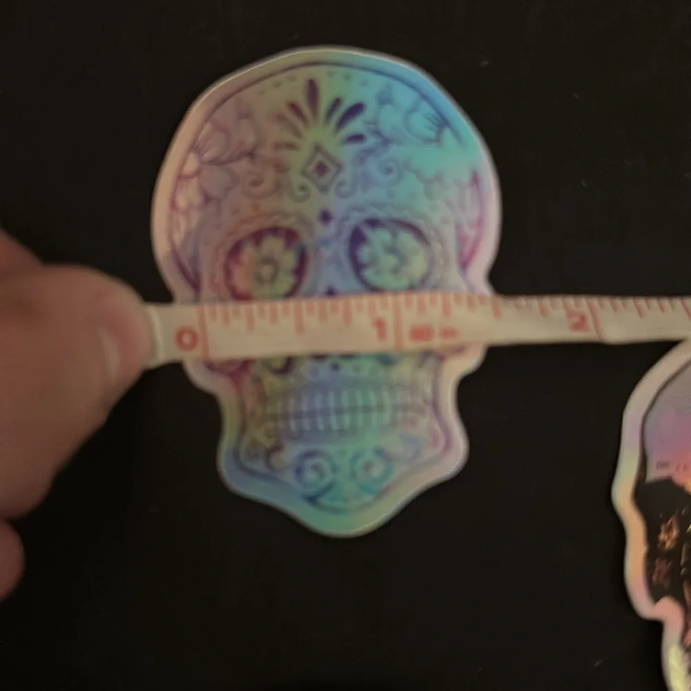 Holographic skull stickers/decals